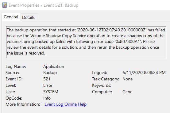 Trying to fix: "Volume Shadow Copy Service operation failed" 0x80700A1 8d614345-f6cb-4e16-96cd-cebaece365b7?upload=true.jpg