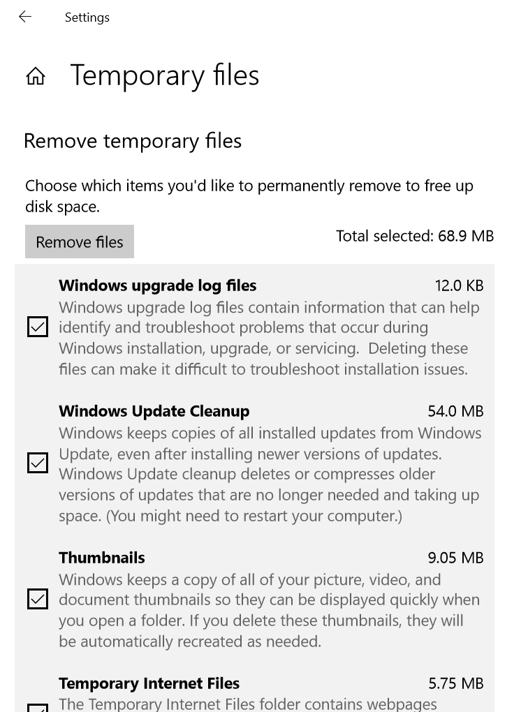 Windows shows two different Temporary files folder sizes 8e15c173-ebda-4d1e-a5c6-f2bad0a093bd?upload=true.png
