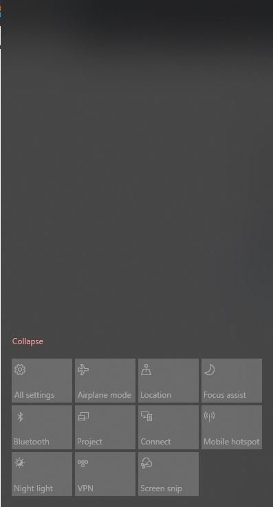 Quick Actions Not Working in version 1809 8e311563-60eb-4b52-afcf-db721250f5ef?upload=true.jpg