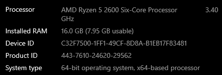 I have 16GB of RAM installed, yet windows only utilizes 7.95GB of it. 8ebd4e42-31e7-45f5-a239-7a6859d14f7d?upload=true.png