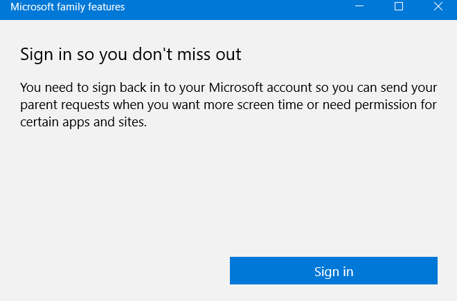 I keep getting prompt to log in into Microsoft family even though I've already logged in 8ed05522-5ce7-4a13-a77d-911125f8b311?upload=true.png