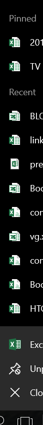 In my listing of Excel files that are open and shown the taskbar, when I click on one of... 8ef38675-3f91-4589-92d5-4fc5a86c9cca.png