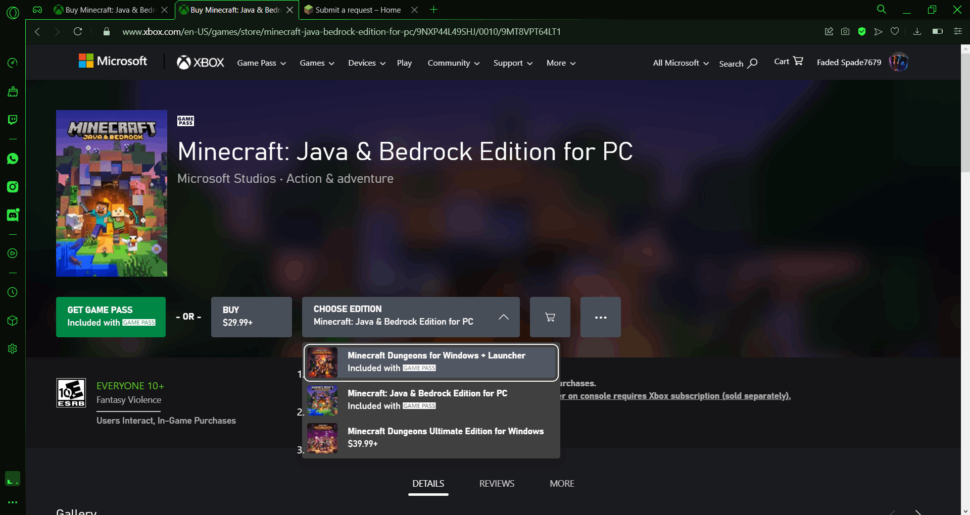 How do I get Java even though i already own bedrock edition 8efeb307-08c8-4fc7-9745-181a7556ba35?upload=true.png