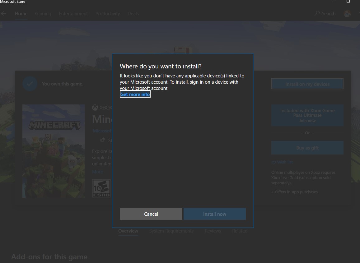 How to get Minecraft Master Collection Installed? 8f09695b-3526-4a67-93c9-01b051c7c953?upload=true.jpg