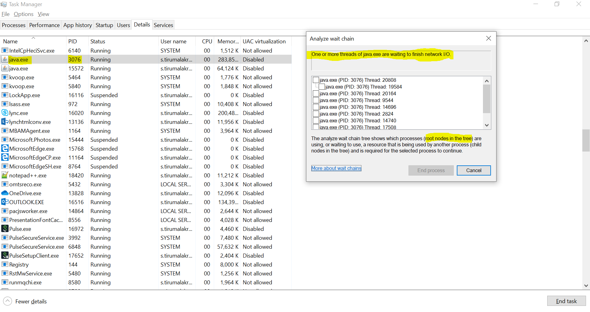 Idle case ANALYZE WAIT CHAIN SHOWING one or more threads of java.exe are waiting to finish... 8f3fa08e-e7fa-4510-8845-2e0e536ef960?upload=true.png