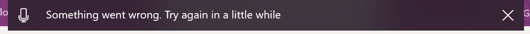 Windows dictation is no longer working.  It says " something went wrong, try again in a... 8f5c069b-6d1e-438c-8954-7835f00e4202?upload=true.png