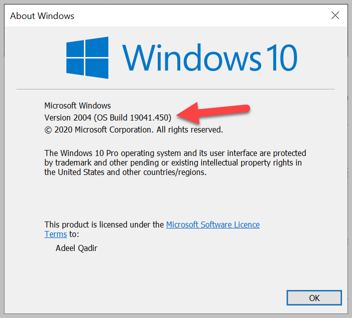 What is the latest version of Windows 10 in September 2020 8f5eb3d4-8f77-4120-8b53-ff0908a3ac7f?upload=true.png