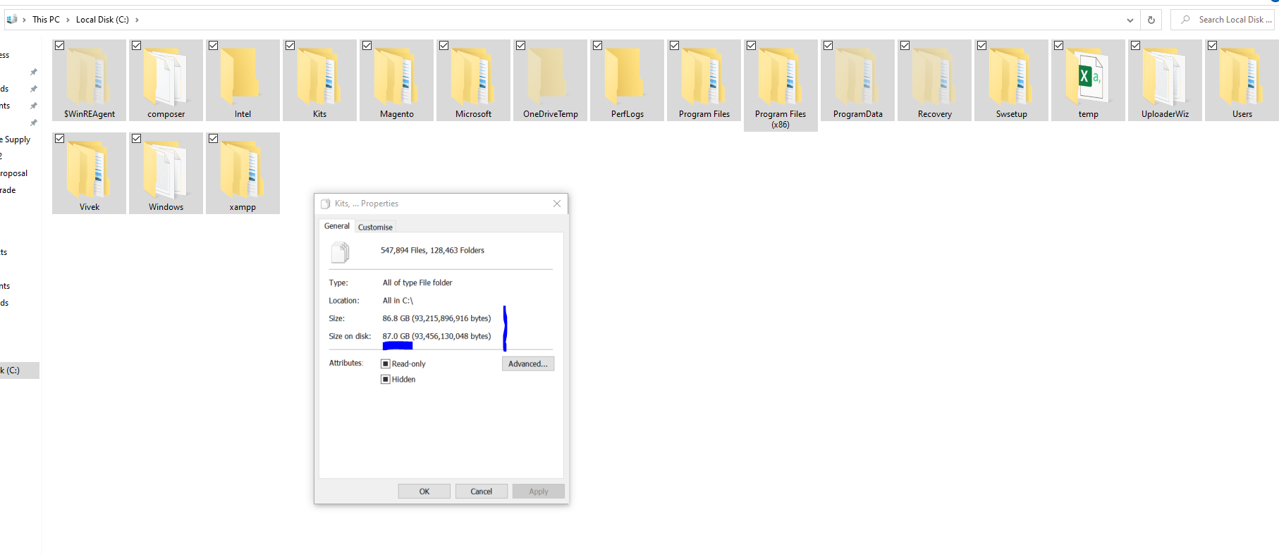 Windows 10 Disk full shows 8f66ddc2-0d37-4577-97f1-30569b25d5e2?upload=true.png