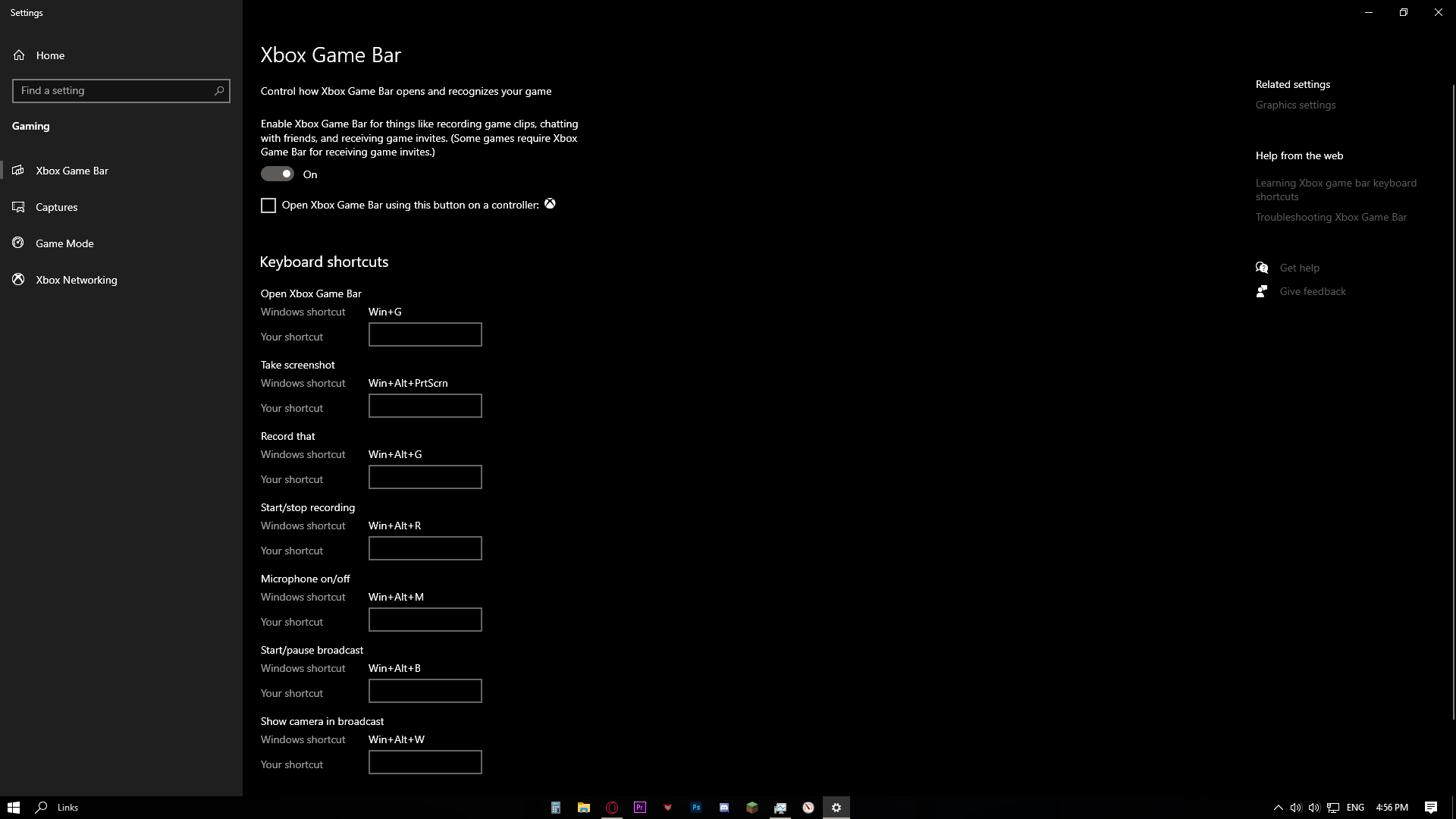 When I try to turn on Xbox Game Bar I click it, but it doesn't stay on. I've tried... 8f853a58-7884-48b0-9bb2-1e36dff178d0?upload=true.png