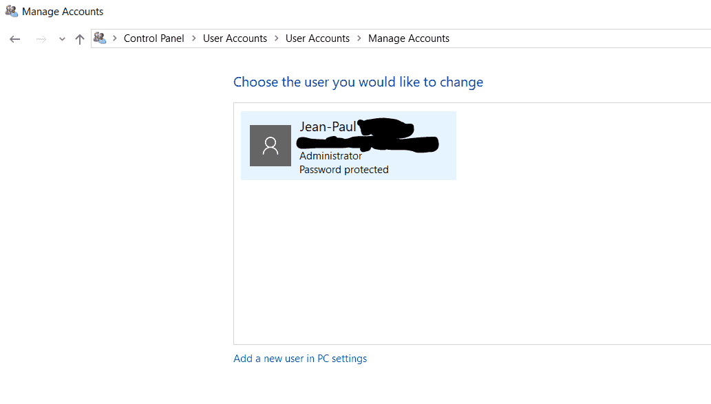 Windows 10 - user account 'disappeared' from login options though is still visible on other... 8fab99f0-45ba-4047-b79d-44880ab9996b?upload=true.png