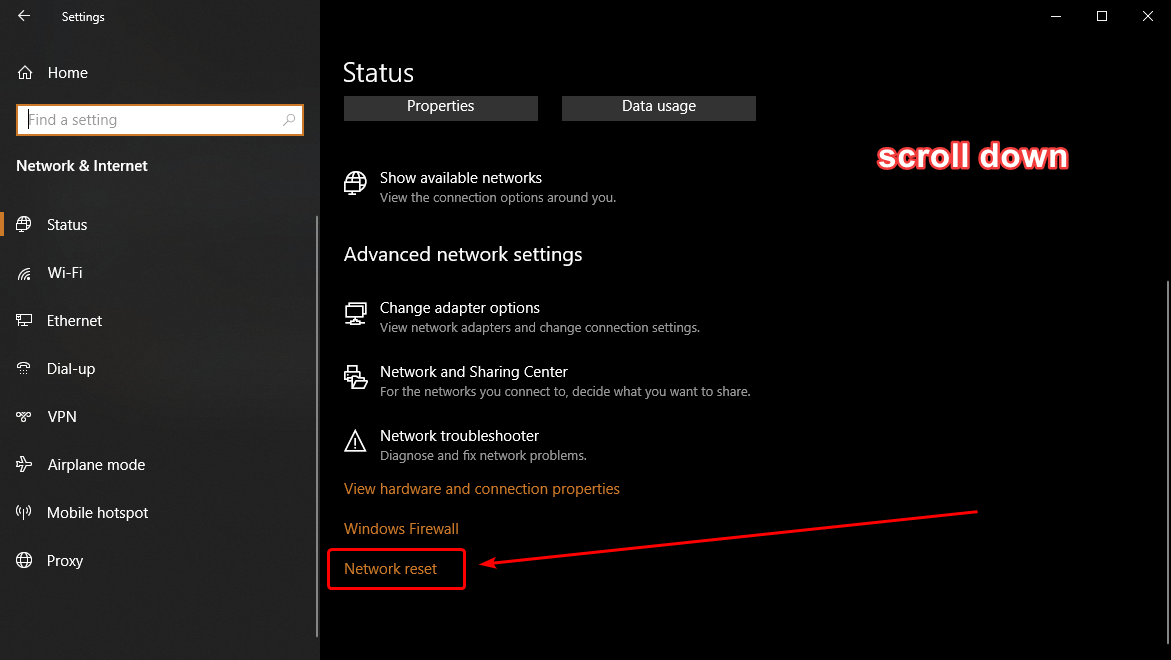 How to reset network settings in Windows 10 8fc443eb-591d-4c63-bd18-680473bba224?upload=true.png