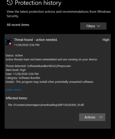 Recently found a threat from Windows Defender. Paranoid right now. 8fcdf923-405b-4c90-b132-2ea4fdf9ede3?upload=true.png