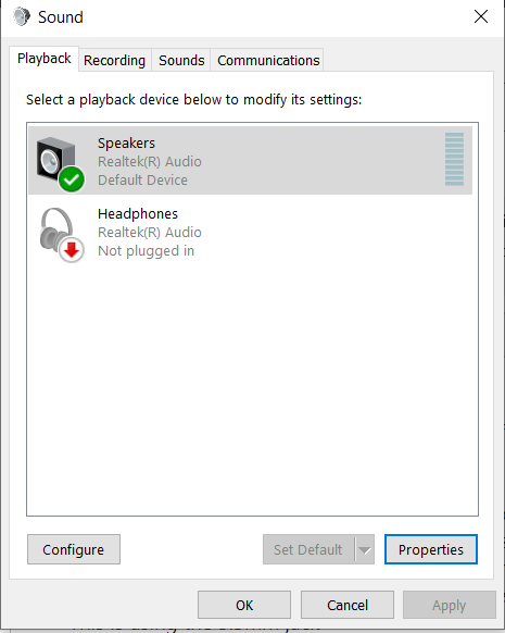 Headphones not working - Windows 10 8ffed810-af7f-44f1-bce7-d4de2b94eb3c?upload=true.png