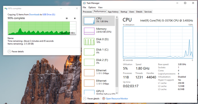 File transfer spikes. File is on Disk 1 but Disk 0 (SSD) is spiking. What's going on? 8glsjh7jc6t61.png