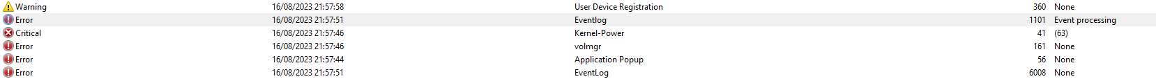 Windows 11 Pro: Recurring BSOD Event ID 41 / 161 / 56 / 6008 8pAxrWxcsp%2bvx0vpTp8hLT%2fu4vxxFPQ2aqmNGyGkxbUgXR1dlnrhQmy6d0G1XguL%2b6OR%2f6aG6GfJmiD%2f40E%3d.png