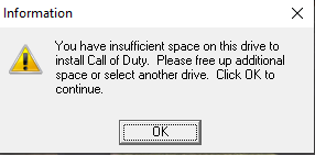 Call Of Duty 1 error - "Insufficient space" 906a78d4-ea5a-4bbf-99b6-14d80df66b89?upload=true.png