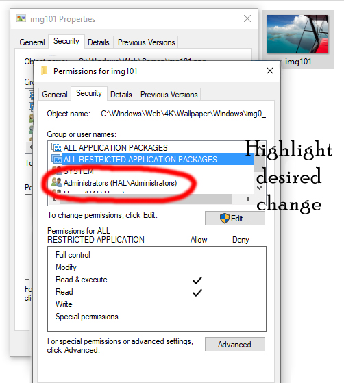 Windows 10 Home - Changing "TrustedInstaller" to "Administrator" to edit or remove items. 90750057-319e-4ff8-a800-e5be71c00b2d?upload=true.jpg