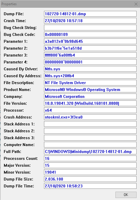 BSOD Ntfs.sys after sleep mode while idle 90c3982d-02d2-4bd9-9afb-ec68afd7f512?upload=true.png