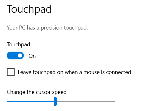 I have "leave touchpad on when mouse is connected" off but when I disconnect the mouse the... 914c049f-9c75-4a16-8abe-28c7af996354?upload=true.png