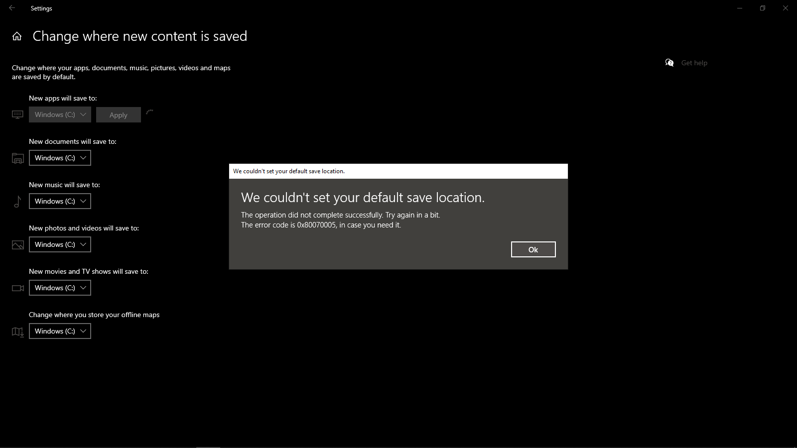 We couldn't set your default save location error 0x80070005 915d0409-cbaf-4aa6-bfe9-1045f65f3524?upload=true.png