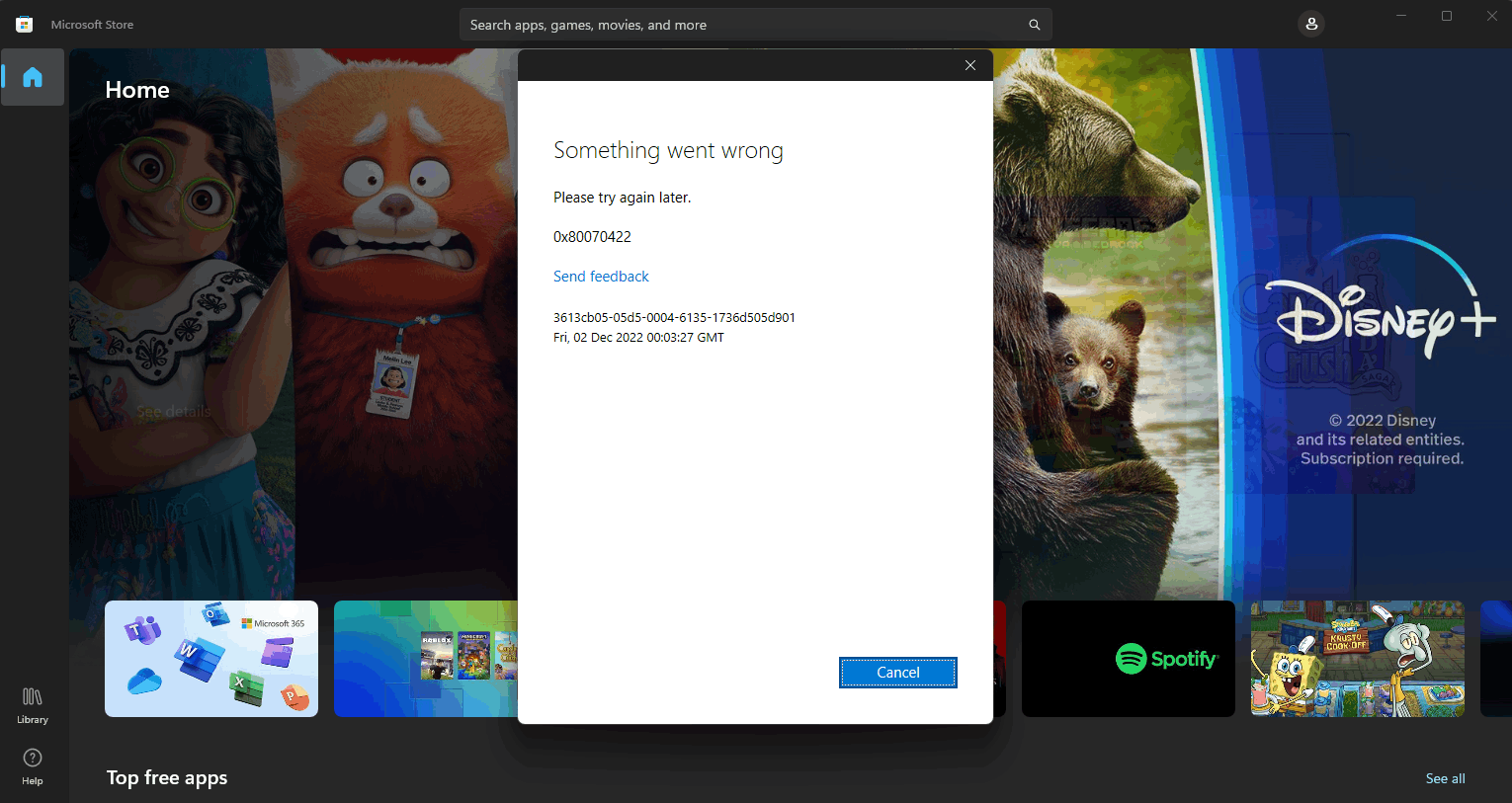 Error in logging into microsoft store 0x80070422 91bc8147-f8e3-4bb1-bcde-dc56942be7c2?upload=true.png