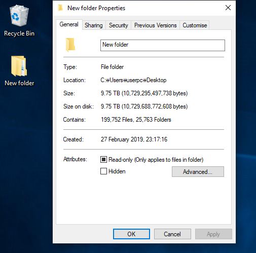 How can 9.75TB folder exist in 1TB HDD 91dec2a0-f12c-4399-9bb9-78e41747a903?upload=true.jpg