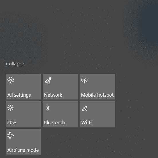 Quick Action icons arranged in 3 columns instead of 4. 91f8c76c-6d31-49ad-9746-f29d9643a685.png