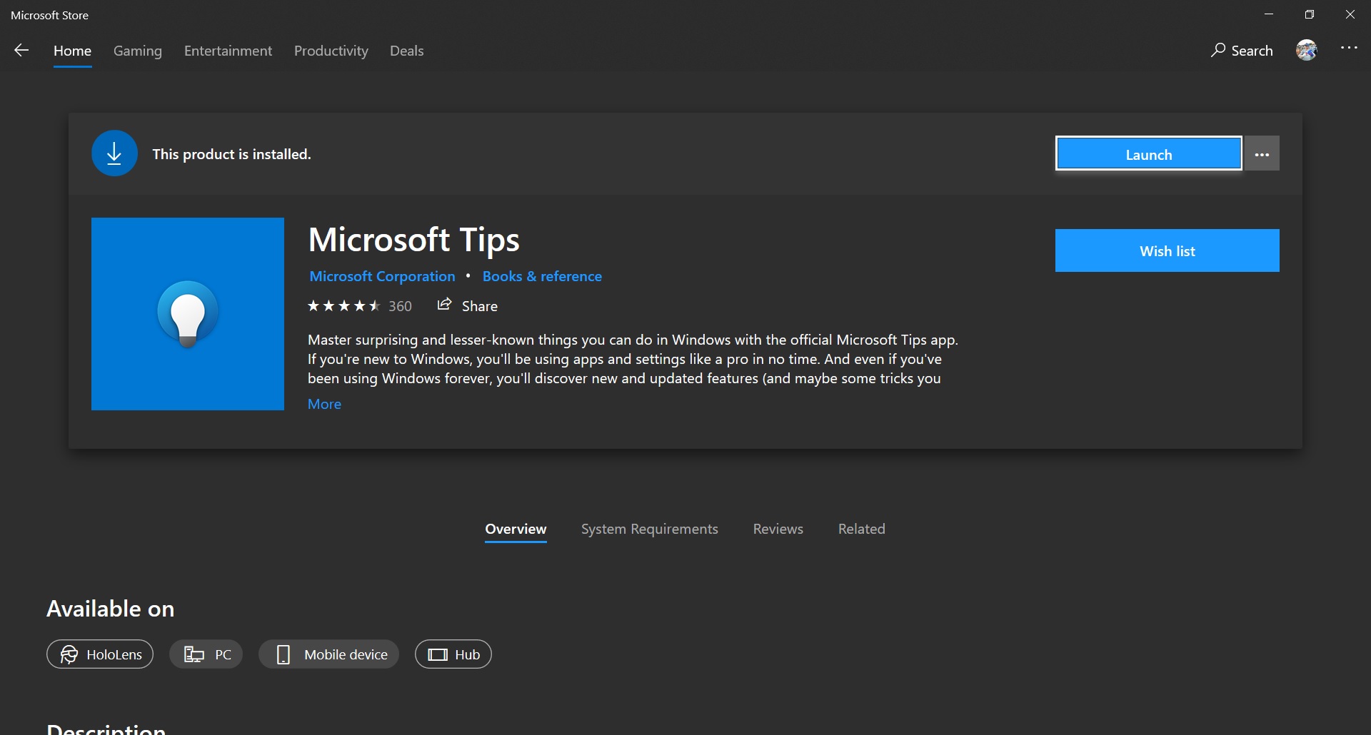 Tips icon in the start menu in the outdated icon 9262d6c2-daaa-4076-8aeb-34bc52a9aee1?upload=true.jpg