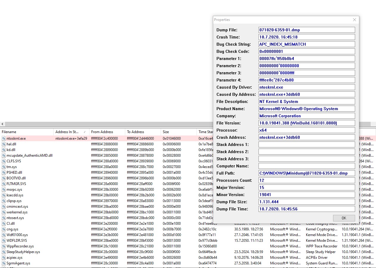 Frequent BSOD's all pointing to ntoskrnl.exe 92803a34-f2f5-4653-b62d-da30b7bdae32?upload=true.jpg