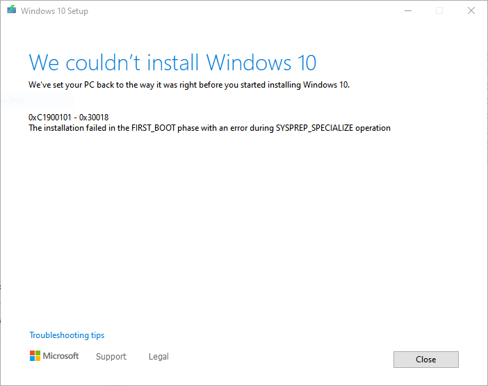 Win10 upgrade to 2004 error 0xC1900101-0x30018 9291f8ff-490d-49de-80be-8f5dfb28d62a?upload=true.png