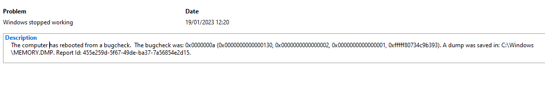 BSOD: STOP CODE: SYSTEM_SCAN_AT_RAISED_IRQL_CAUGHT_IMPROPER_DRIVER_UNLOAD    WHAT FAILED:... 92a555ce-eee7-4509-8eaa-cf1d7abc7dfa?upload=true.png