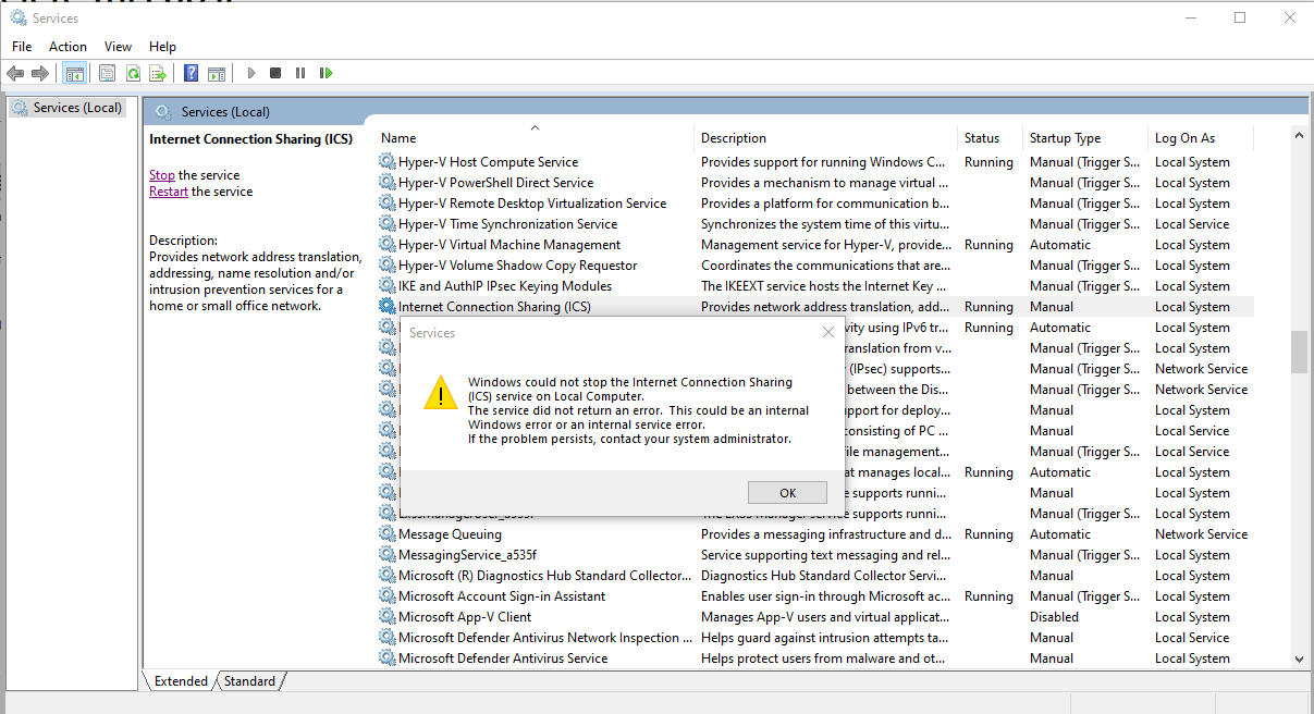 Unable to stop Internet Connection Sharing ICS 92db1c92-e92b-4b8e-b705-c41aa01dc45b?upload=true.png