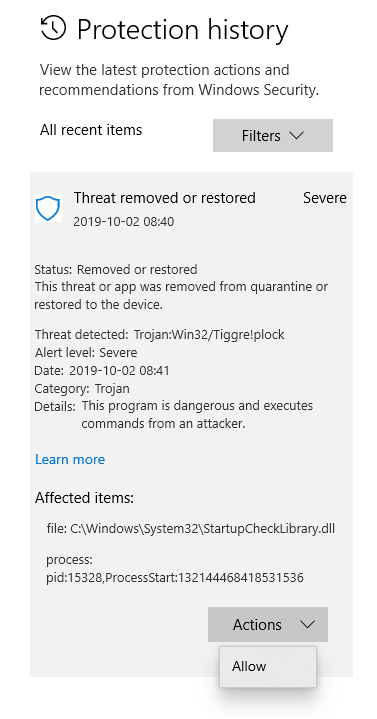 Quarantined Threat in StartupCheckLibrary.dll (Windows Defender) 92f919f1-e864-4ad8-86fc-463e04aa0f1d?upload=true.png
