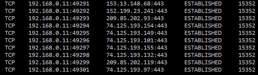 Why multiple port numbers for a single PID? and why multiple Foreign addresses for a single... 930f7c7f-f41b-4773-9c23-8ea4a847794b?upload=true.jpg
