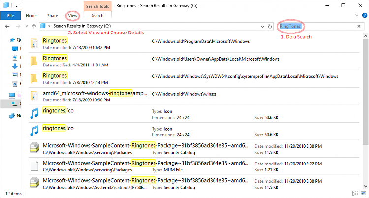 Two instances of File Explorer Search results pointing to two different drives and paths -... 93119d1485969908t-sorting-file-explorer-search-output-folder-path-000000001.png