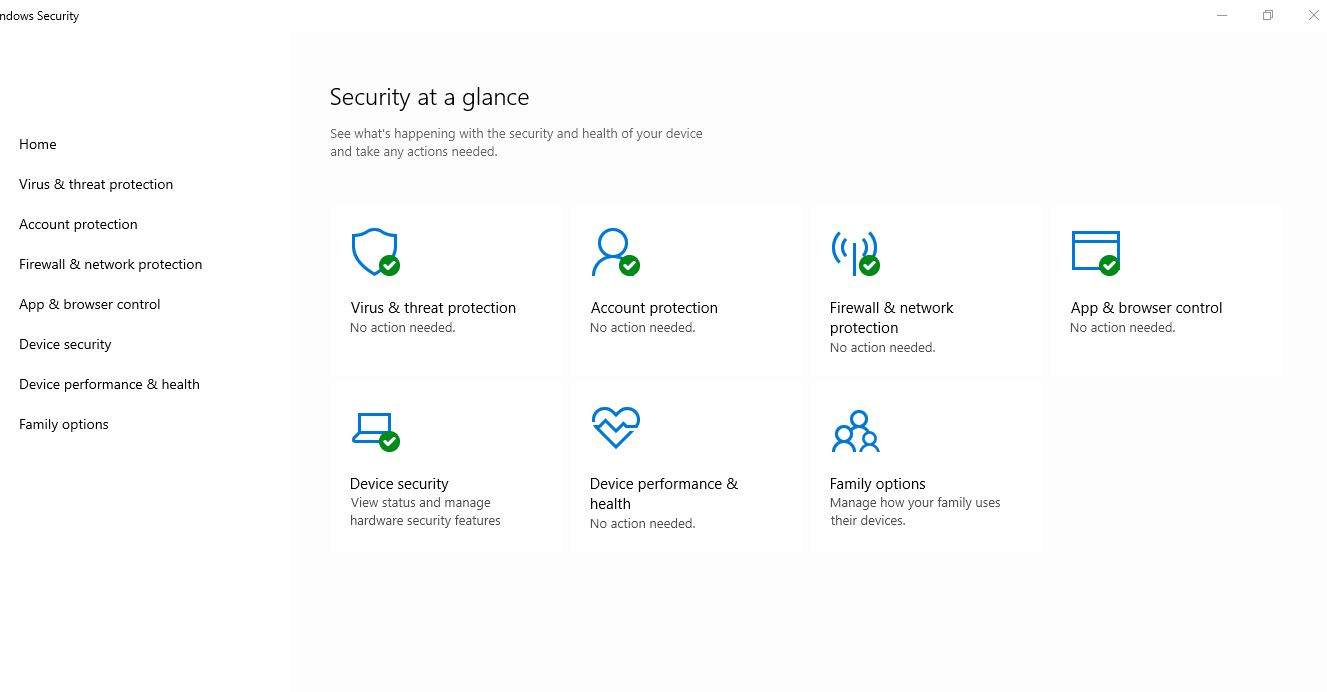 Windows Security-- DEVICE PERFORMANCE & HEALTH-- No longer a green tick --just NO ACTION... 93555618-2e95-47a2-815a-81512069c409?upload=true.png