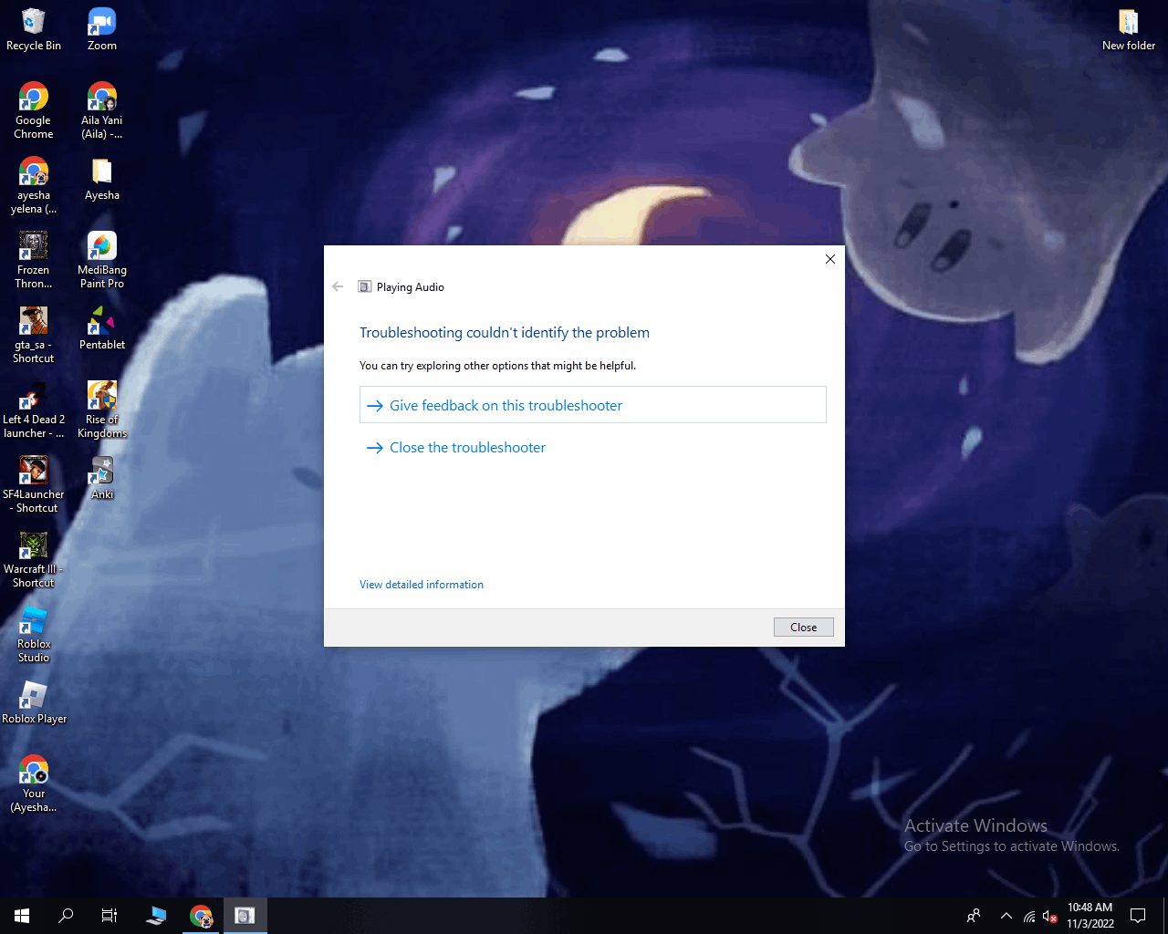 My Windows 10 menu, search bar, notification bar is not responding and my audio is not working 935f2848-080b-4c5a-b118-b0052c0b8a80?upload=true.png
