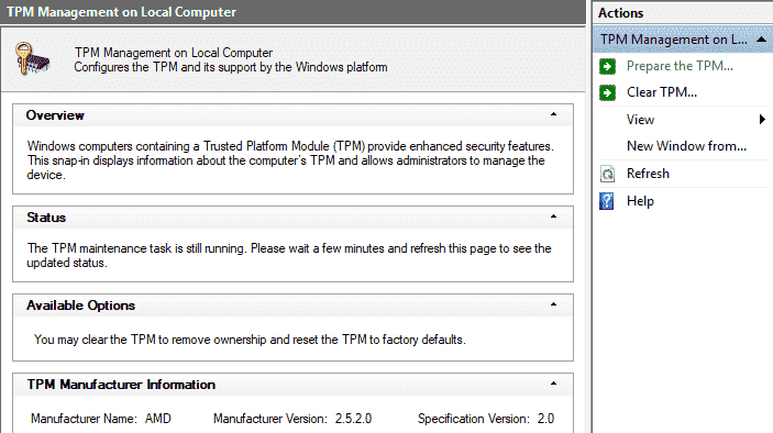 Windows Defender > Security Processor > Clear TPM multiple times request (after several... 93669a2e-8fce-43fc-adc3-2ac43dddf6ab?upload=true.png