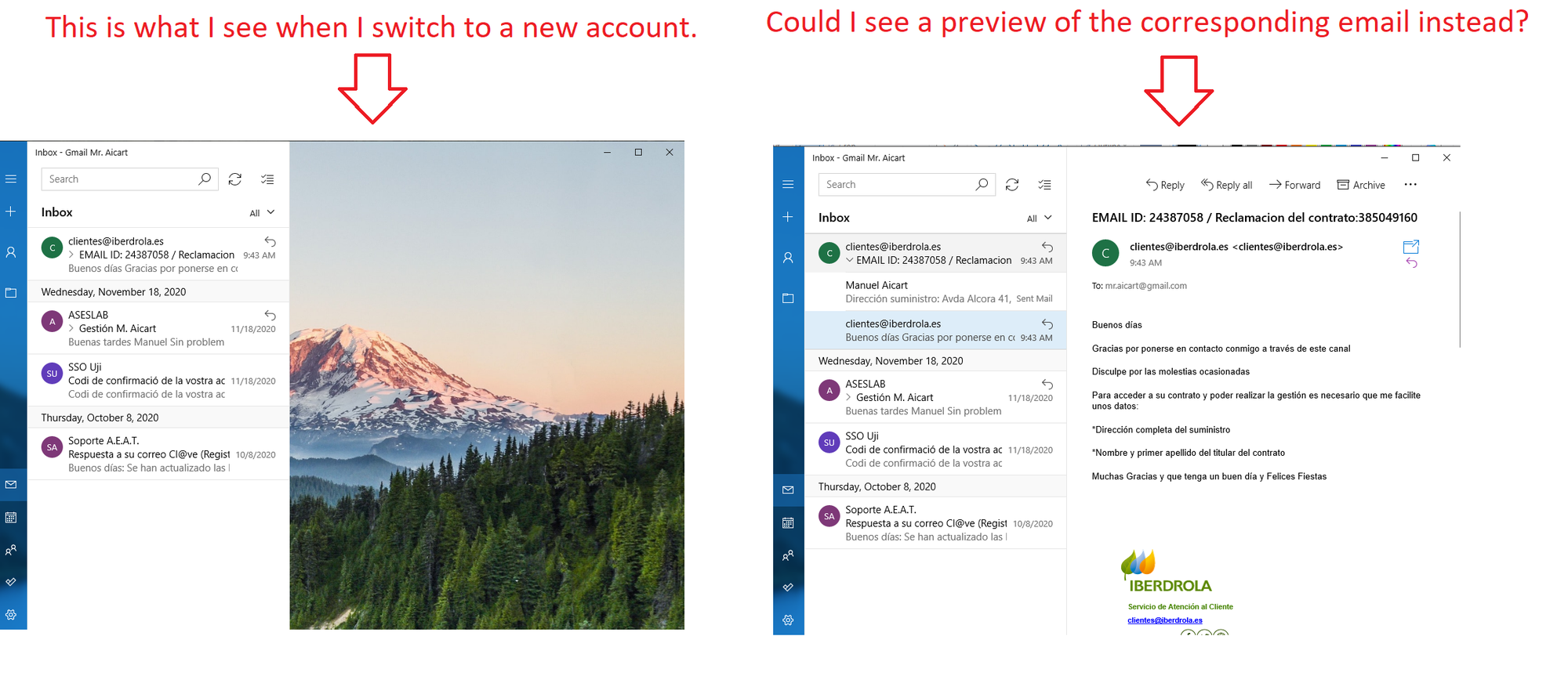 Can the mail preview appear on the reading pane always by default? 93d3baa8-e99b-4d85-8f93-aaee3b910fa6?upload=true.png