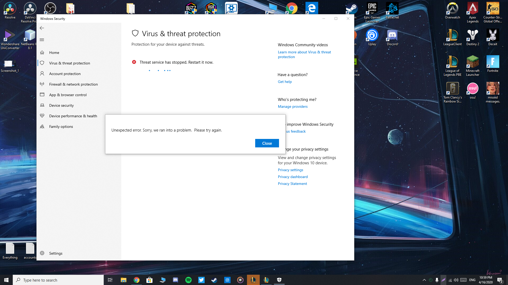 Help me Window defender doesn't work 93d5af9a-5d48-4d1a-8fda-d238a30d7dda?upload=true.png
