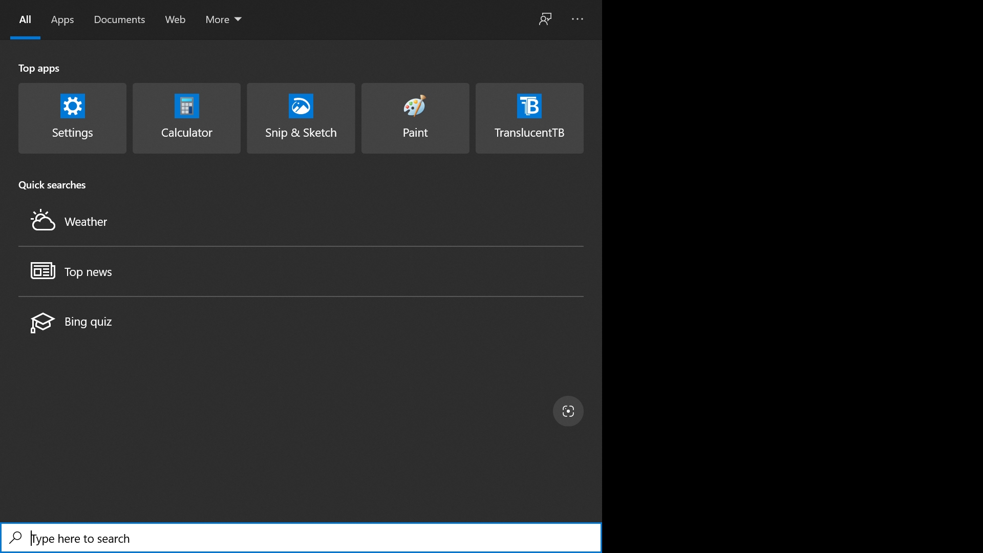 Windows three finger search coverup the taskbar and make the rest of the backscreen black Fixed 93f6f451-bf89-4b78-90f0-48fdf5710953?upload=true.jpg