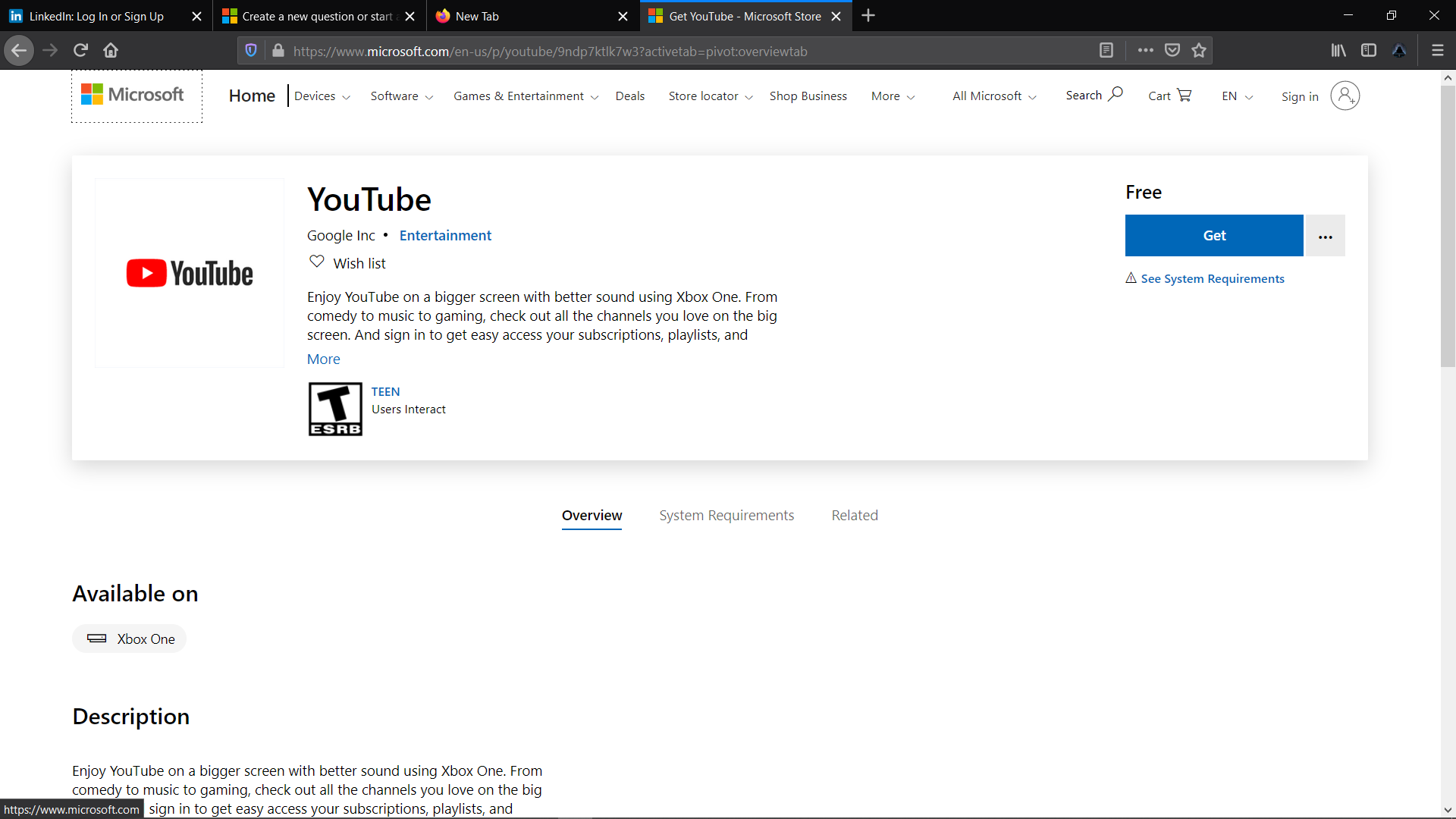 Why i can't get YouTube app on MircoSoft store 944d07cf-7ca8-43ab-993c-5dcab1f97db1?upload=true.png