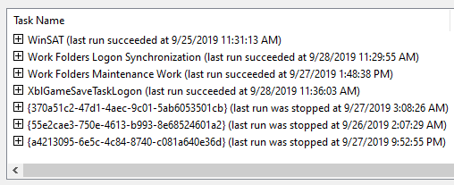 Oddly named tasks in Task Scheduler? 947039e4-5cc1-475c-a131-7bf4ae79ca17?upload=true.png