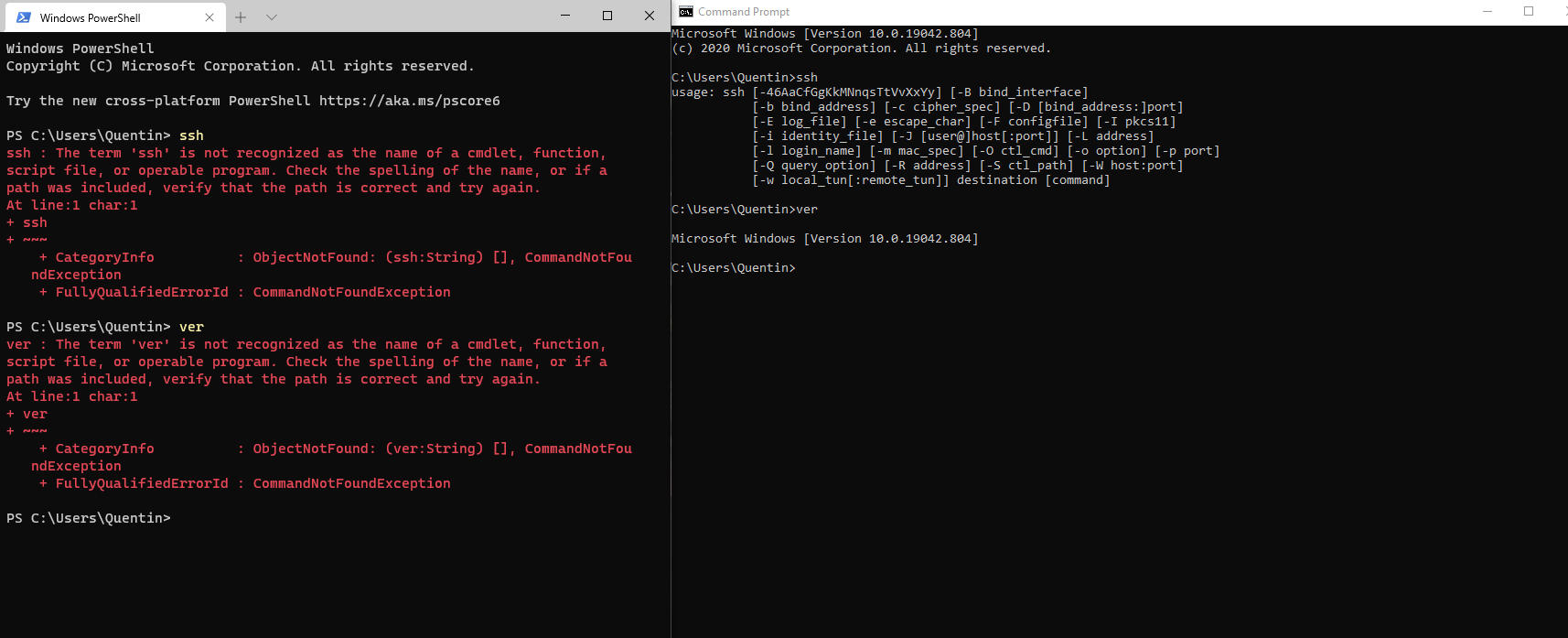 Command not working in Windows terminal but working in cmd 94989565-27e3-48a6-be4a-f43972db7386?upload=true.png
