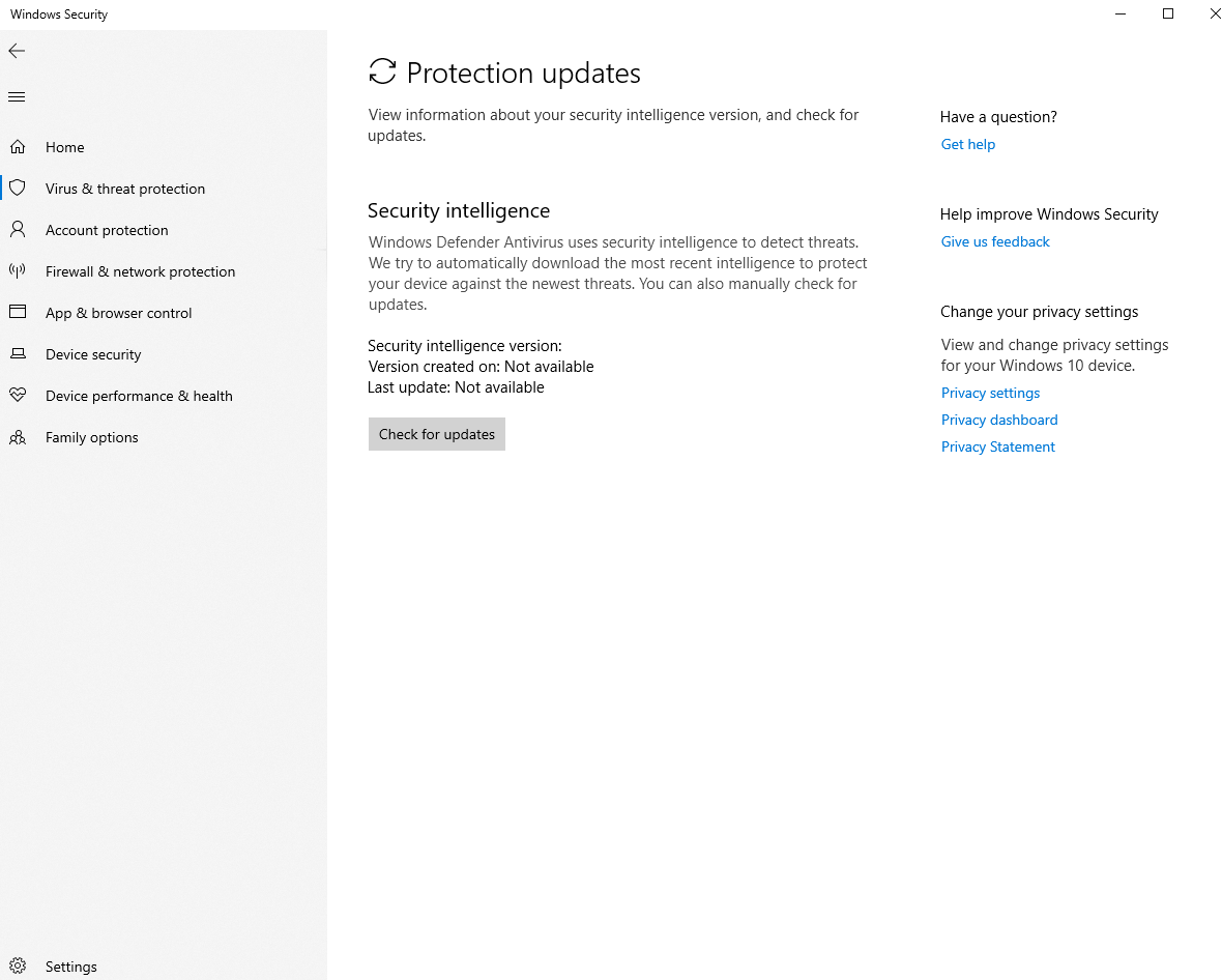 Windows Defender Status: Unknown, Realtime protection cant be turned on and same as the... 94c7ed17-0c8d-4e37-be66-051455e10cb3?upload=true.png