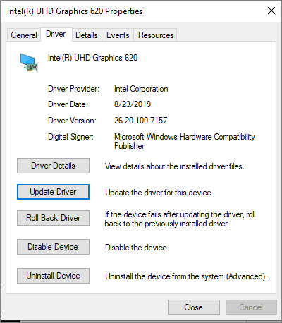 Microsoft Update: October 8, 2019—KB4517389 (OS Build 18362.418): Intel Display Driver:... 94e0968f-efed-4435-8472-dd3d32ec7705?upload=true.png