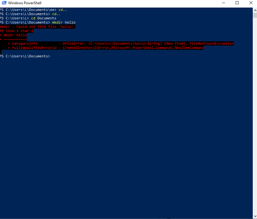 Powershell mkdir command doesn't work on Documents system file 94ea8fef-8a9d-4d84-9c20-d3cac1e5e1d1?upload=true.png