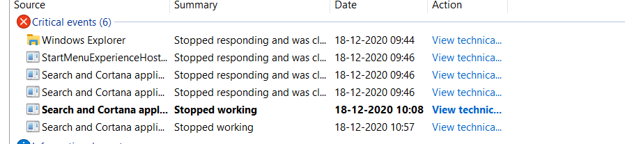 Windows 10 File Explorer and other programs not responding and crashing randomly. 956e20b8-fa75-406b-b852-efd11fa4c8c5?upload=true.png