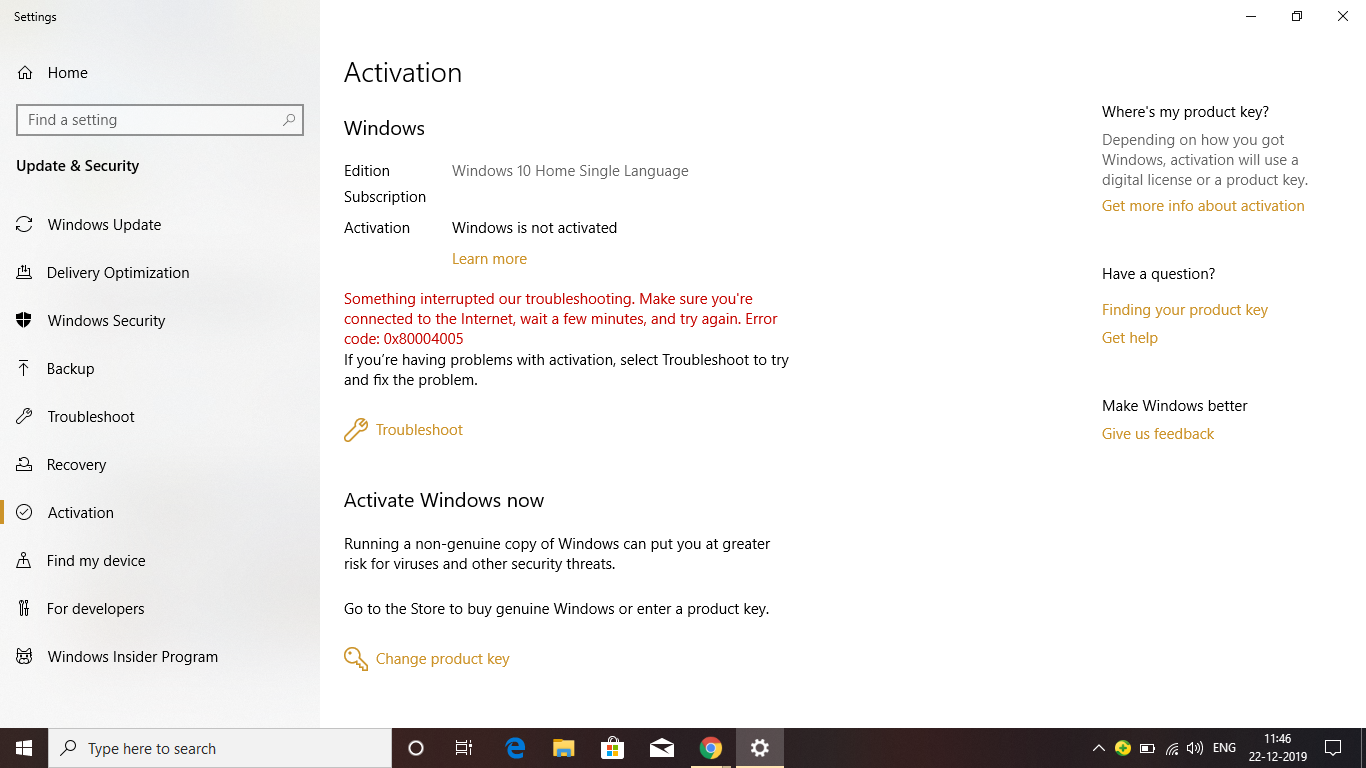 Windows Activation error code 0x80004005 95992e7c-9f39-4ce1-aac6-7f79405cf72d?upload=true.png