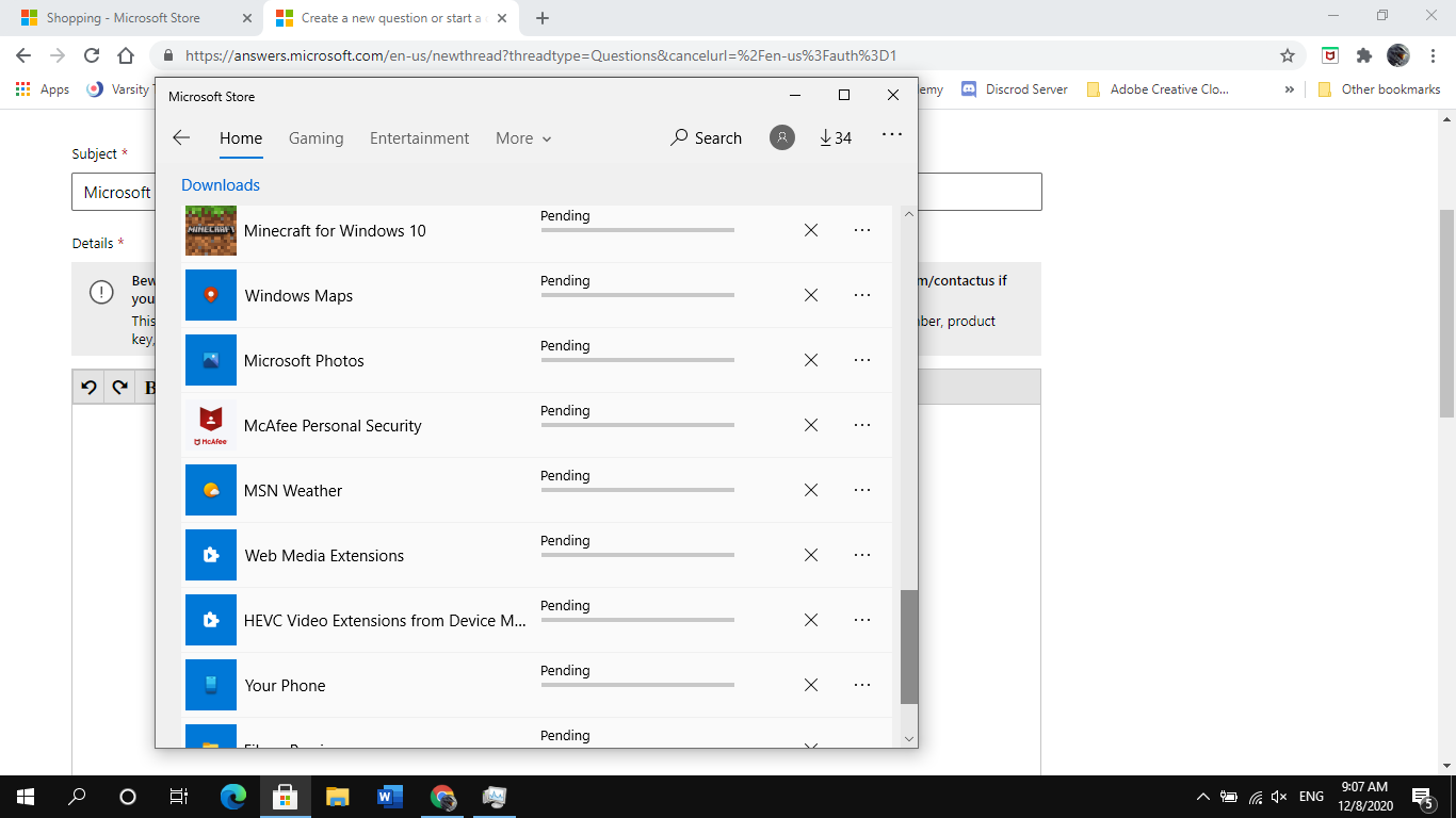 Microsoft Store not Installing apps. 95a32345-bc0b-448c-a04b-cc545ef81663?upload=true.png